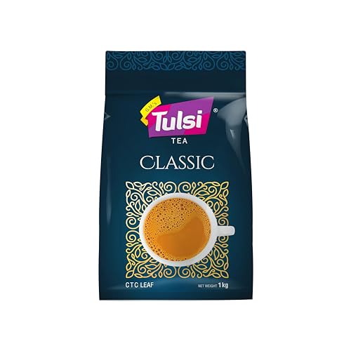 Image of Tulsi Tea Classic CTC Leaf | 1kg (Pack of 2) + 500 g Free| Finest Assam Chai Patti | Black Tea | Strong Tea Powder