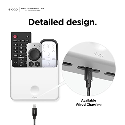 Support de télécommande universel blanc elago grand modèle pour Apple TV