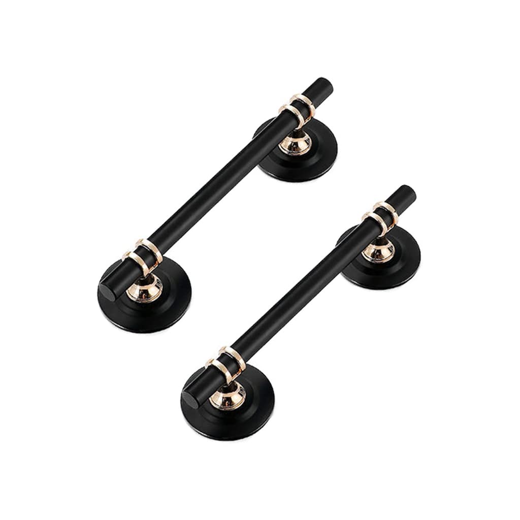 CcHhyyt 2 Pack Metal Drawer Pull Helper with Adhesive Sliding Door Handle Stick On Handle for Refrigerators Wardrobes Windows Peel and Stick Knob (5"