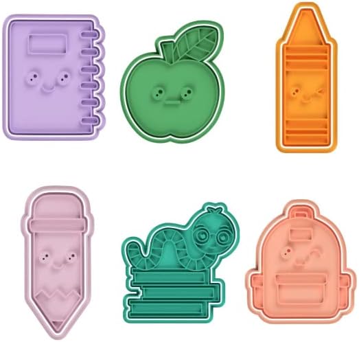 Back to School School Supplies Kawaii Cookie Cutter & Stamp