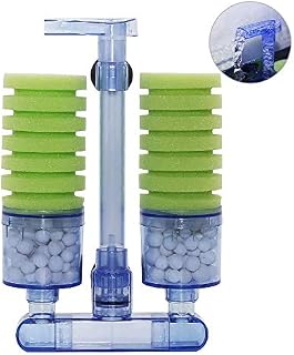 UPETTOOLS Aquarium Filter,Ultra Quite Aquarium Air Pump Bio Biochemical Sponge Filter Fish Tank