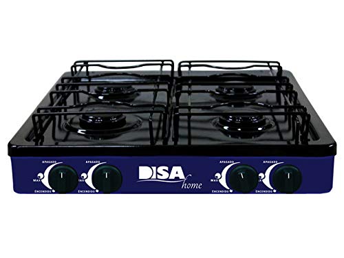 Opiniones y reviews de Parrilla Disa los preferidos por los clientes. 36 DISA HOME Parrilla a Gas 4 Quemadores de Mesa, Encendido Manual. PARR-GAS-04 (Azul)
