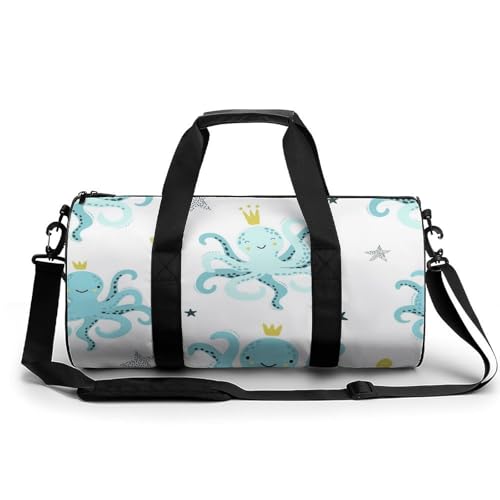 Sac de voyage Pieuvre Bleue le polochon parfait pour vos week-ends camping