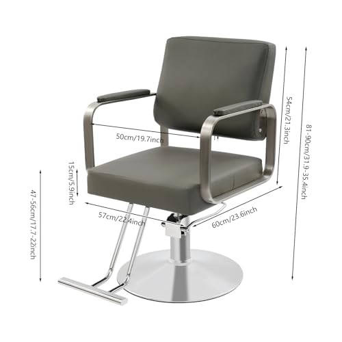 Image of Barber Chair,Salon Chair for Hair Stylist with Height Adjustment,360 Rotatable Salon Chair for Barber Store,Beauty Salons,Spas