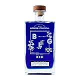 BEG - Modern & Tropical Gin 750ml – Gin Infusionado por 24h - Azul Vibrante que Transforma em Rosa - Notas Florais Delicadas - Mais Doce e Menos Amargo - Artesanal e Naturalmente Saborizado