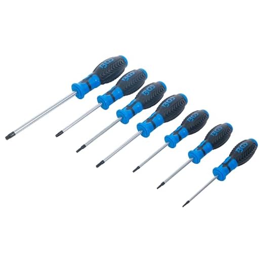 BGS 7846 | Juego de destornilladores | perfil en T (para Torx) | T10 - T40 | 7 piezas