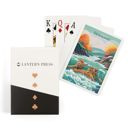 Lantern Press Vermont, 52 cartas de póker tamaño adulto