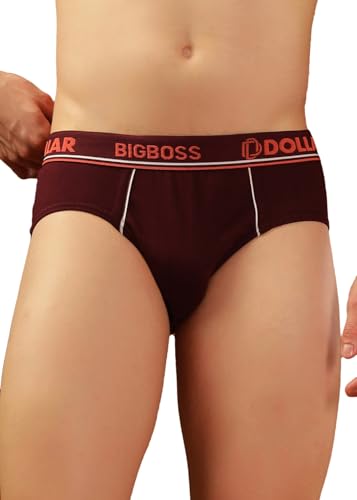 Image of Dollar Bigboss Men's Solid Cotton Brief (Colour May Vary)