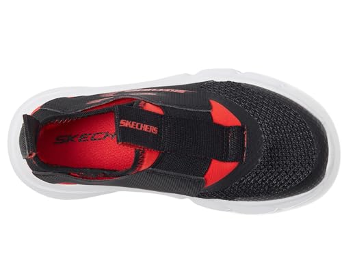 Skechers Kids Skech Faster - Reczo Sneaker, Black/Red, 11 Little Kid - image 3