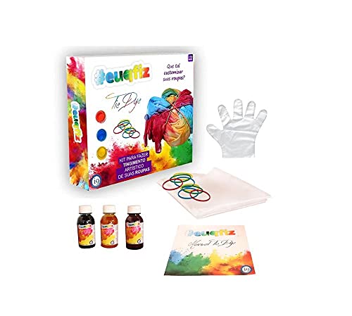 Tie Dye Kit sem camiseta, euqfiz, i9 Brinquedos