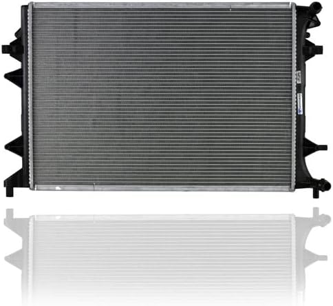Radiator - Cooling Direct Compatible/Replacement for '15-15 VW Volkswagen Beetle/Jetta/Passat 4Cy/2.0 Turbo Diesel, 16-16 Jetta Sedan 4Cy/1.4 Turbo Auxiliary Plastic Tank, Aluminum Core - 5K0121251S