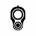 (2x) M1911 Barrell - Black - Sticker - Decal - Die Cut