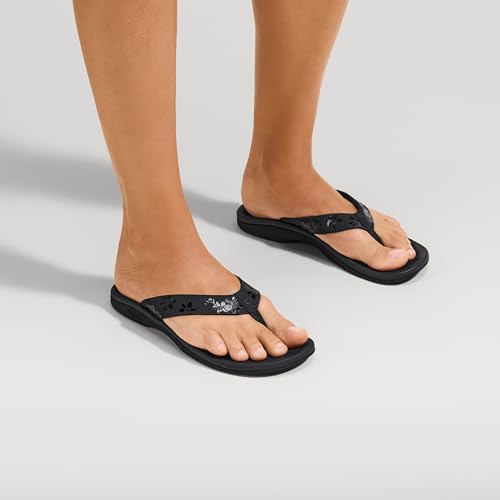 Image of OLUKAI Ohana Women's Sandals, Water Resistant Flip Flops with Arch Support, Lightweight Comfort for Beach & Travel, Enhanced Traction for Wet Surfaces