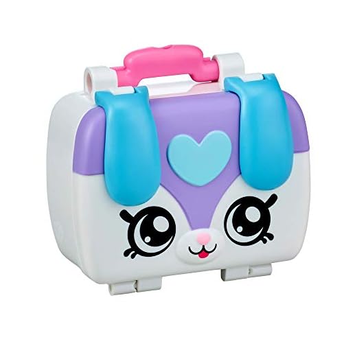 Kindi Kids Puppy Petkin Lunch Box and 3 Shopkins