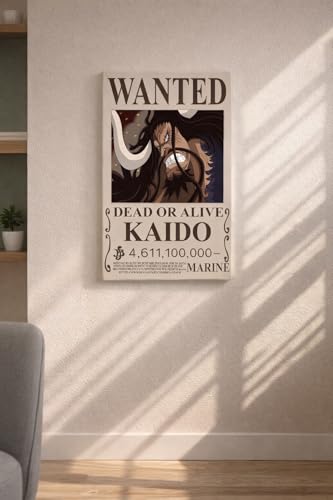 Image of Kaiido Wanted Poster - A3 Size Wall Art Prints (300 GSM Matte Finish) L-42CM X W-30CM | 0ne Pieece Anime Wall Art | Beast King Pirate Bounty Design | Premium Matte Anime Print | Otaku Room Decor | BOND VERSE
