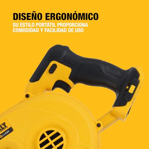 Miniatura 5 de Dewalt Dcv100-Xj - Soplador Compacto Xr 18v, Potencia 265w, Caudal De Aire 2.8 M3 Min, Velocidad 80m S, Alargador De Tubo Y Adaptador De Soplado O Aspiración Incluidos, Sin Cargador Batería