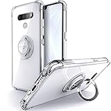 Silverback LG Stylo 6 Case Clear with Ring Kickstand, Protective Soft TPU Shock -Absorbing Bumper Shockproof Phone Case for LG Stylo 6 -Clear