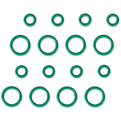 Image of 16-Pcs Turbo Pedestal O-Ring Kit Replacement for 1994-2003 Ford 7.3L Powerstroke Diesel - Fits F250 /F350 /E-350 /E-450 /Econoline, Replaces F4TZ-6N653-A & F4TZ-6N653-B