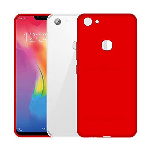 Image of Case Creation Luxurious OG Series for Vivo Y83 Case Cover,Anti-Dirty Slim Case Frosted Matte Cute Candy TPU Raised Bezel (Splash of Color) Back Cover for Vivo Y83 - Glamour Red