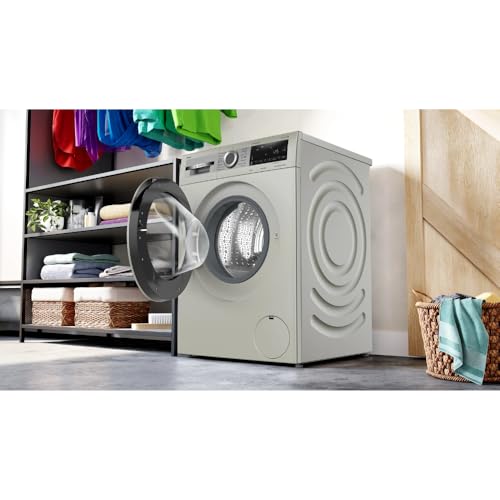 Image of Bosch 11 Kg Front Load Automatic Washing Machine with AutoStain Removal & SpeedPerfect, 1400 RPM, Silver Inox (WGA264AXIN)