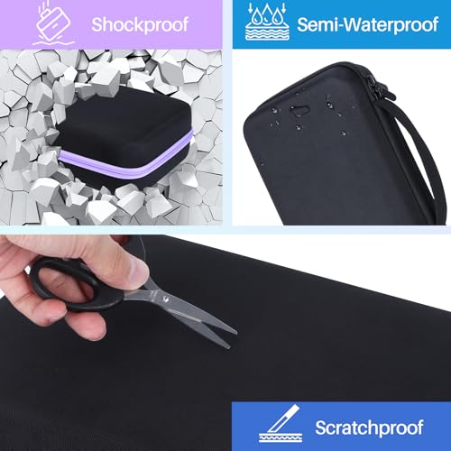 Lebakort Hard Carry Case Compatible with DBPOWER 10"/DBPOWER 10.1"/ YOTON 10.1"/SQQBZZ 10.1" / ieGeek 11.5" Portable DVD Player （Black+Blue） - Image 6