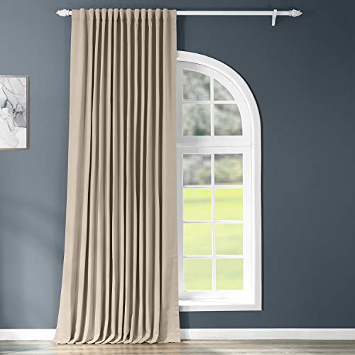 HPD Half Price Drapes Extra Wide Room Darkening Curtains for Bedroom & Living Room 100 X 84 (1 Panel), BOCH-151304-84-DW, Classic Taupe