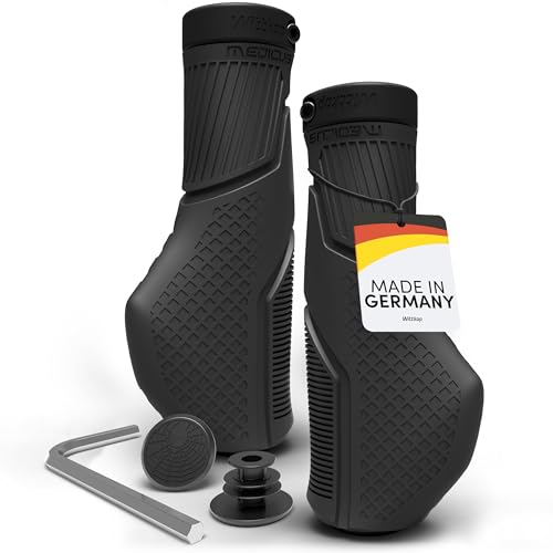 Wittkop Bike Grips With Innovative 3-Zone Design Made In Germany I Ergonomic Design With Non-Slip cover