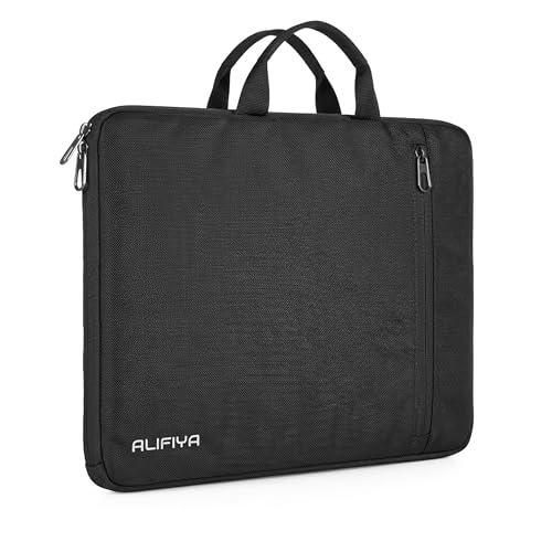 Image of Laptop Sleeve 14 Inch with Carry Handle & Front Pocket - Water-Resistant Slim Laptop Cover Bag 14 Inch for MacBook, Dell, HP, Lenovo - Laptop Pouch for Office & Travel