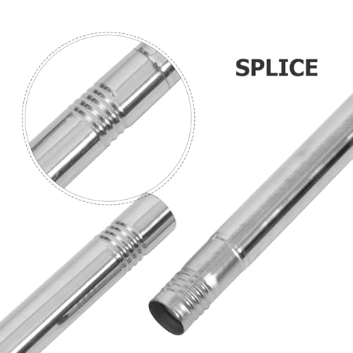 Ciieeo Hochleistungsbesen Edelstahlbesen Mit Langem Stiel Bodenkehrbesen Weitwinkel-Außenbesen Für Die Reinigung Terrasse Küche Fugenmörtel Rosa