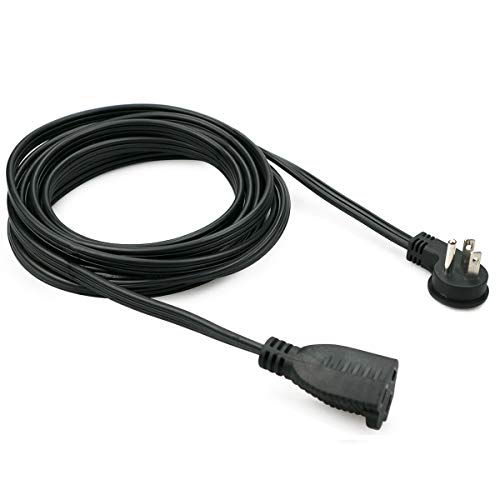 ClearMax Power Cable Extension, 3 Prong Cord Plug Male to Female 16 AWG for Home and Office Improvement UL Certified 25 Feet, Black