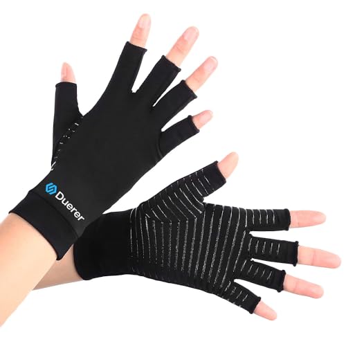 Duerer Guantes de Manos Artritis y Artrosis para el Dolor en las Articulaciones, Esguinces y Tendinitis que Ayudan a Aliviar la Hinchazón - S