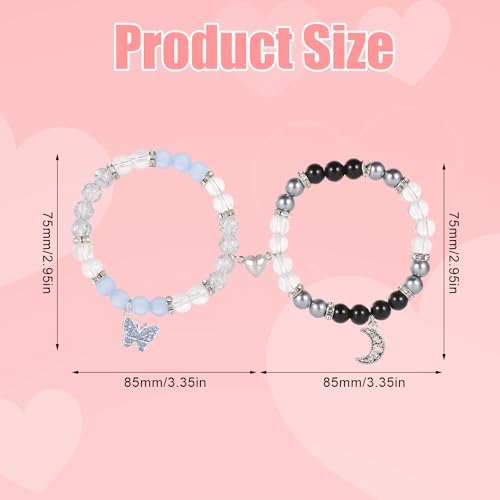 BOXOB-2pcs-Couple-Bracelets-Magnetic-Butterfly-And-Moon-Matching-Bracelets-Mutual-Attraction-Valentine-Relationship-Love-Heart-Bracelets-Friend-Jewelry-Gift-for-Women-Men