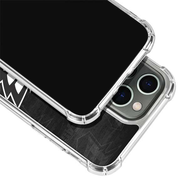 Skinit Clear Phone Case Compatible with iPhone 14 Pro - Officially Licensed NFL Philadelphia Eagles Black & White Design