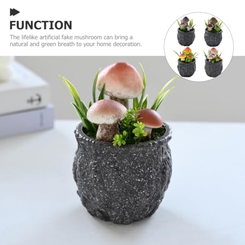 Mini plantes artificielles Milisten en pot pour bureau et salon lot de 4