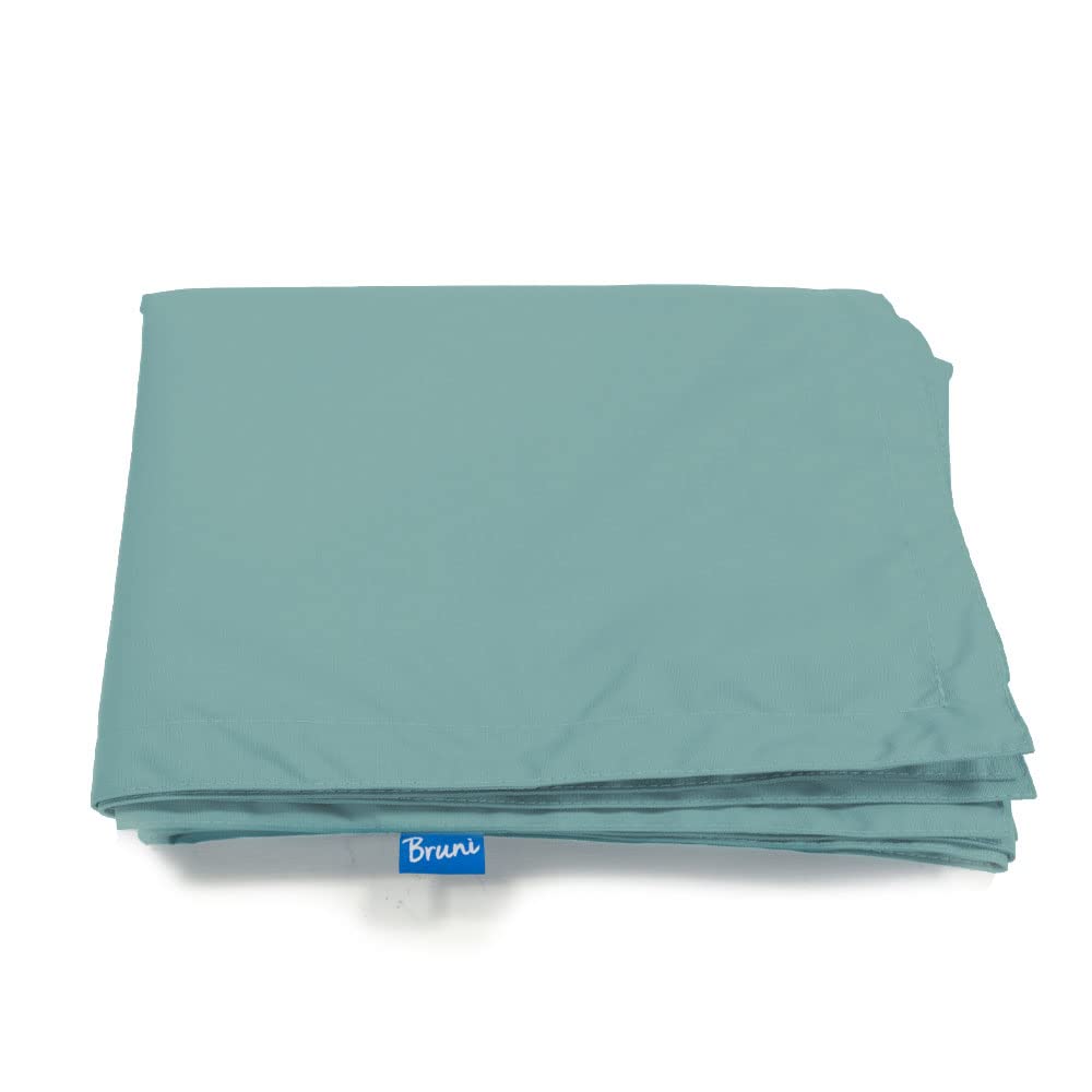 Bruni Fodera per pouf (verde menta) con fodera interna – Rivestimento per sacco a pelo rettangolare da 180 x 140 cm, XXL, per interni ed esterni, senza imbottitura