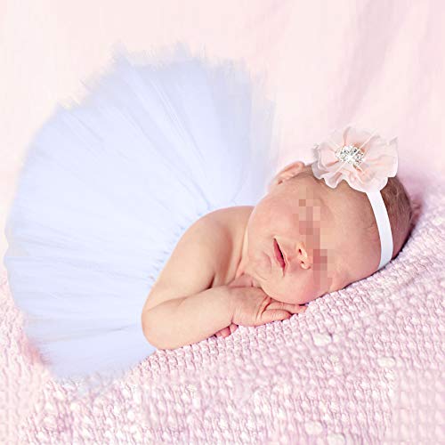 butterem reci¨¦n nacido Baby s?ugling fotograf¨ªa Tija Flores Tutu Rock Disfraz Ropa Ropa Cinta Set 2 butterem reci¨¦n nacido Baby s?ugling fotograf¨ªa Tija Flores Tutu Rock Disfraz Ropa Ropa Cinta Set - Imagen 3
