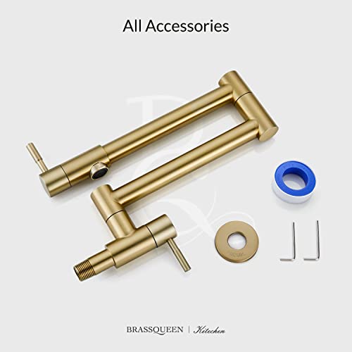 Grifo de llenado de ollas de acero inoxidable en oro cepillado luxury 3