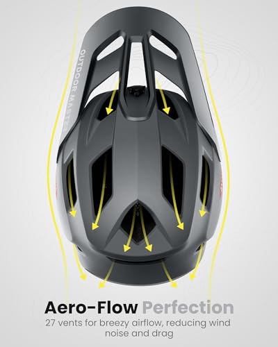 image for OutdoorMaster MIPS Full Face Mountain Bike Helmet for Men & Women - Tw