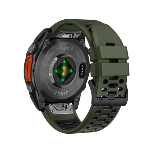 [PLYYQZM] �ʋC���^���V���J�Q���x���g.�ɍ��� Gar min Fenix E 8 47mm 51mm 7 7X�u���X���b�g,�ɍ��� Gar min Enduro 3 Quick Fit 26mm 22mm�x���g�ɓK�p(Army Green Bla