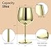 FVPFVP Stainless Steel Wine Glasses Set of 2 — Unbreakable, Stemmed Metal Wine Glass for Outdoor Events and Trips. Elegant and Fancy — Perfect for Holidays, Birthdays, and Anniversaries(Gold)
