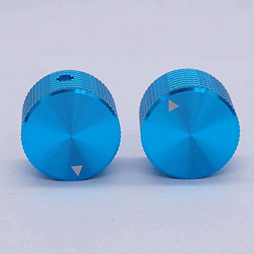 Boutons de potentiomètre de commande rotative INFRI bleus pour arbre de 6 mm - 7