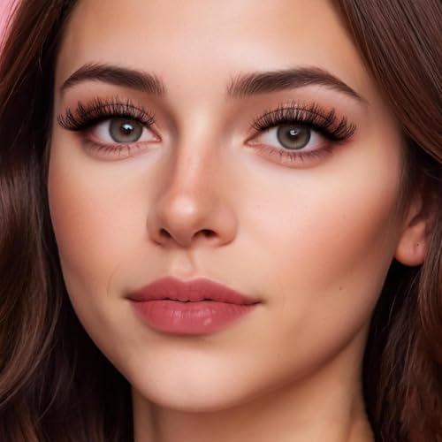 Image of MAYCREATE False Eyelashes Doll Eye Fake Lash Strips Natural Eyelash Pack Short Faux Mink Strip Lashes Manga Look Hybrid Full for Daily Makeup and Beginners-Black-A