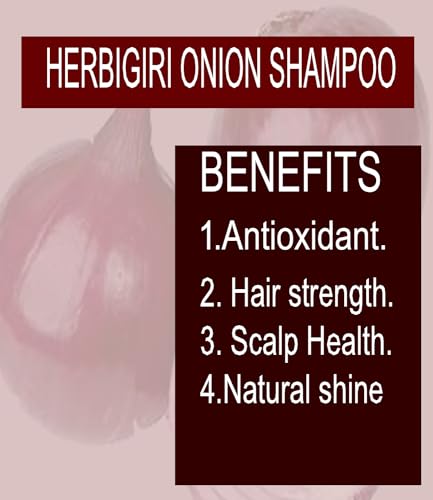 Image of Herbal Ayurvedic Onion Shampoo for hair growth and hair fall control (210 ml)