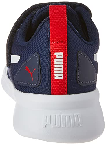 Tênis de Corrida Puma Flyer Runner V PS BDP Criança-Unissex, marinho, branco e vermelho, 31