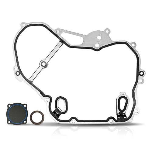 Image of PartsFlow TCS46079 Timing Cover Gasket Set, Timing Chain Gasket for Chevy Cobalt Equinox HHR Malibu for GMC Terrain for Buick Regal LaCrosse 2.0L /2.2L /2.4L Replace# 12637040