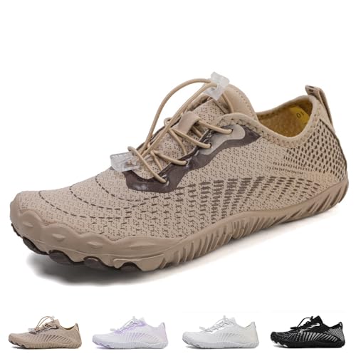 SYT-MD Calzado de conexión a Tierra for Hombre y Mujer, con Cobre, Unisex, Ligero y Antideslizante.(Khaki,38 EU)