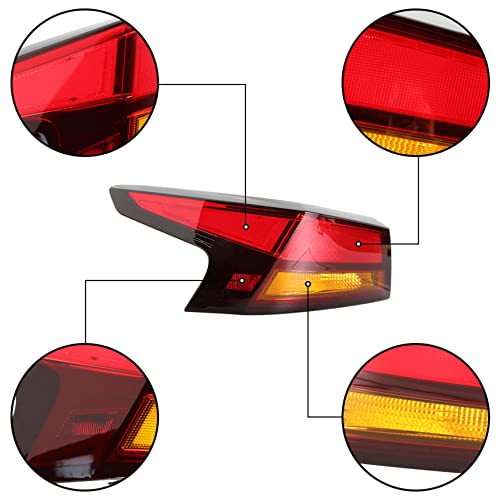 Silscvtt Rear Brake Outer Tail Light Assembly Replacement For 2019 2020 Nissan Altima Left Driver Side Tail Lamp 26555-6Ca1A Ni2804118 #TOP1