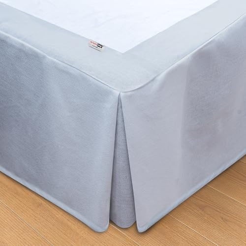 Wrappybag Mantovana Giroletto Matrimoniale 90 x 190 – Discesa Lunga fino a Terra – Rinnova e Protegge il Letto Contenitore – Colore Grigio – 6 Misure Disponibili