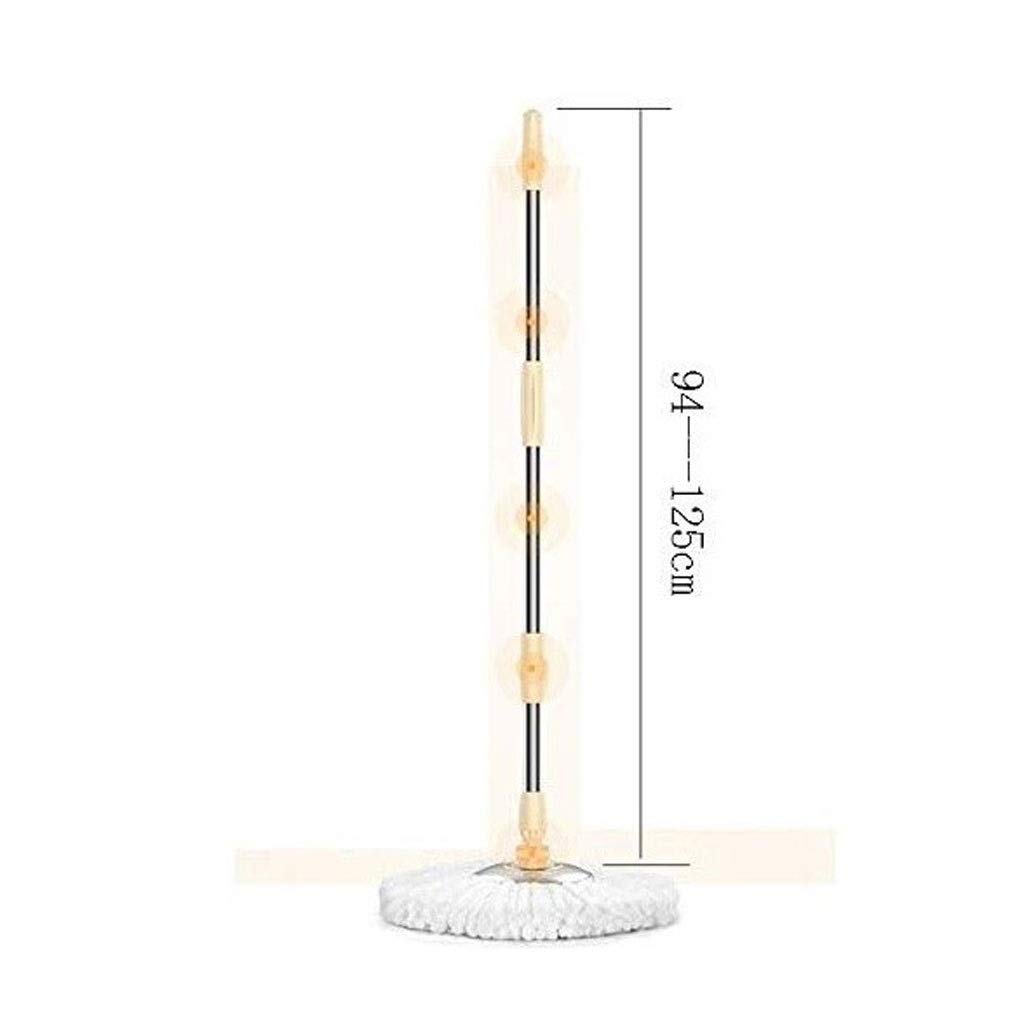 Mopa rotatoria， Juego de cubos for trapeador giratorio for limpieza de pisos de cocina en casa, uso en seco y húmedo en madera dura