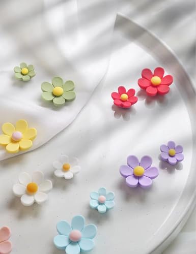 Image of 15 Pc Flower Fridge Magnets for Refrigerator | Cute & Stylish Kitchen Decor Magnets | Decorative Magnetic Hold for Notes & Photos